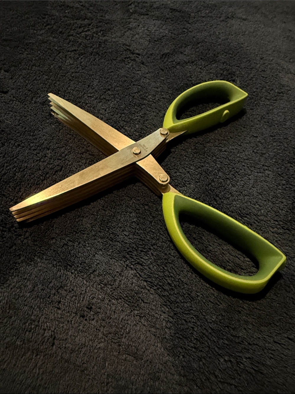 Multi-Blade Herb Scissors with Green Handles